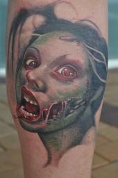 Looking for unique Teneile Napoli Tattoos?  Zombie Girl Tattoo