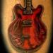 tattoo galleries/ - Realistic Guitar Tattoo - 60570