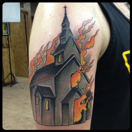 Tatto Studios on Art Junkies Tattoo Studio   Tattoos   Gary Dunn   Church Tattoo