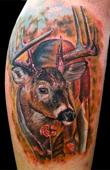 Tattoos Timothy B Boor Deer