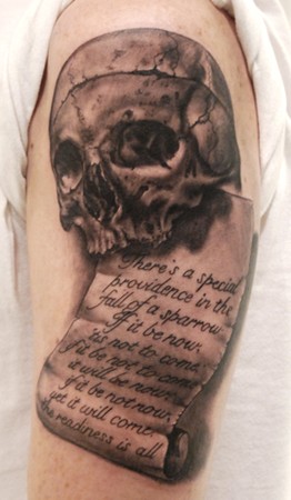 Looking for unique Timothy B Boor Tattoos?  Shakespeare skull