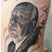 Healed Alfred Hitchcock Tattoo Thumbnail