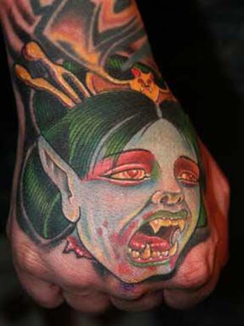 zombie tattoos. Evil Zombie tattoos