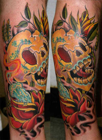 Tattoos - Gunnar - Skull