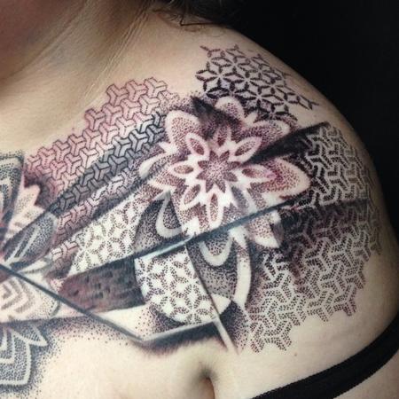 Cory Ferguson - Blackwork Shoulder Tattoo