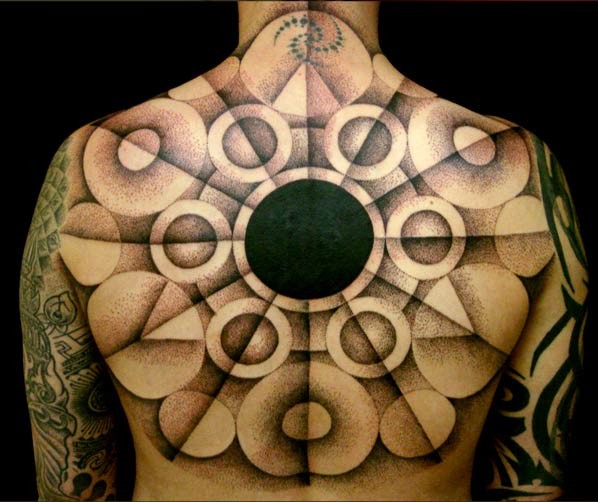 Cory Ferguson - Dotwork back tattoo