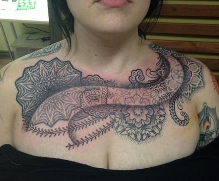 Cory Ferguson - Henna chestpiece