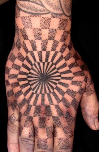 Tattoos Blackwork tattoos Optical illusion hand tattoo