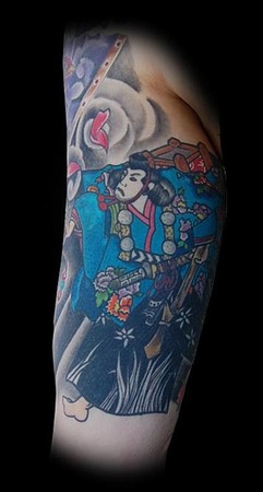 Adam Lauricella - Traditional Samurai Tattoo