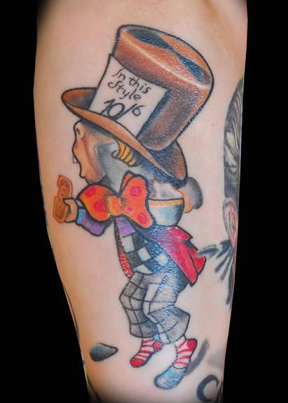 mad hatter by adam lauricella tattoonow mad hatter by adam lauricella tattoonow