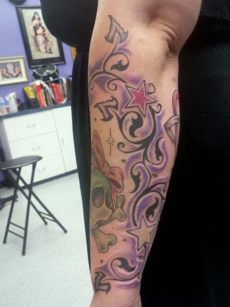 Tattoos Tattoos New School sleeve work in progress Tattoos Tattoos New School sleeve work in progress