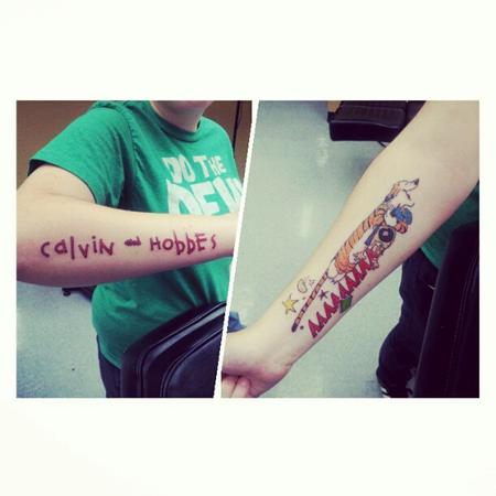 Calvin & Hobbes Tattoo : Tattoos :