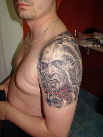 Tattoos Tattoos Evil Evil biomech face