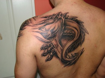 Daniel  - rear view of dragon
