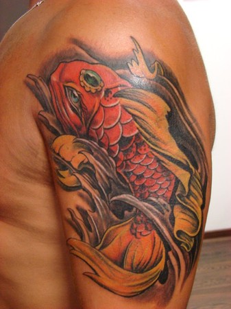 Comments Koi fish I did for a customer Keyword Galleries Color Tattoos 