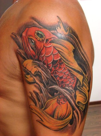 Comments Koi fish I did for a customer Keyword Galleries Color Tattoos