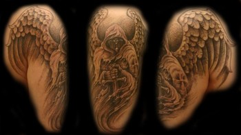 Dmitry Pastukhov - Grim Reaper Angel Tattoo
