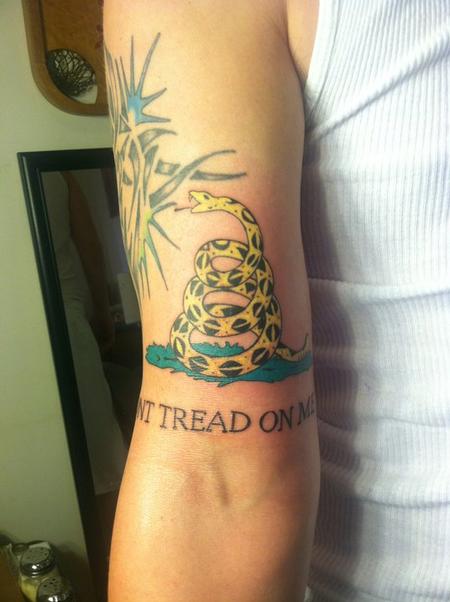 Tattoos Brian Christiani DONT TREAD ON ME click to view large image