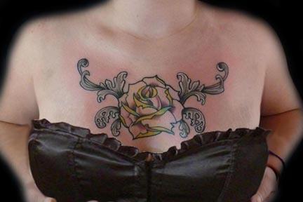 Tattoos Tattoos Flower Rose Chest Piece