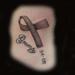Tattoos - parkinson disease ribbon tattoo - 66463