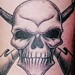 Tattoos - Skull and guns - 33560