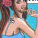 book worm-original pin up-prism colored pencil Original Art Design Thumbnail
