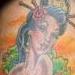 Geisha Oriental Pin Up Girl Tattoo Thumbnail