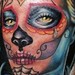 La dia de los muertos chica Tattoo Thumbnail