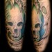 Tattoos - Bio-Organic Tattoo with a Skull - 44170