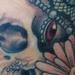 lace skull and flowers Tattoo Design Thumbnail