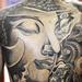 tattoo galleries/ - Black and Grey Buddha Tattoo - 61601