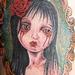tattoo galleries/ - Color Girl Portrait Tattoo - 61614