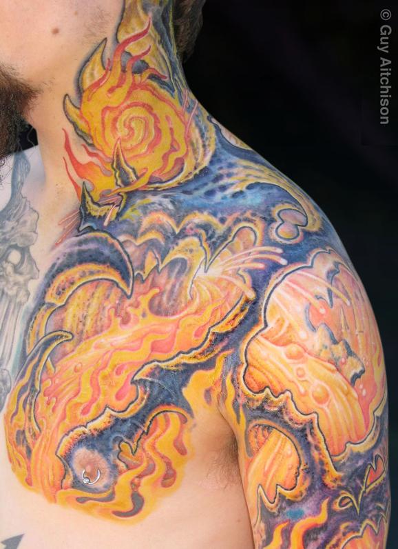 Tattoos - Jim, lavamech closeup - 72589