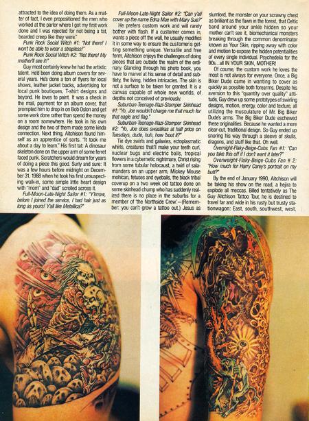  - Tattoo Revue Magazine, 1990 - Page 3