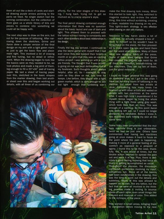  - Tattoo Artist Mag feature, 2003, Page 6