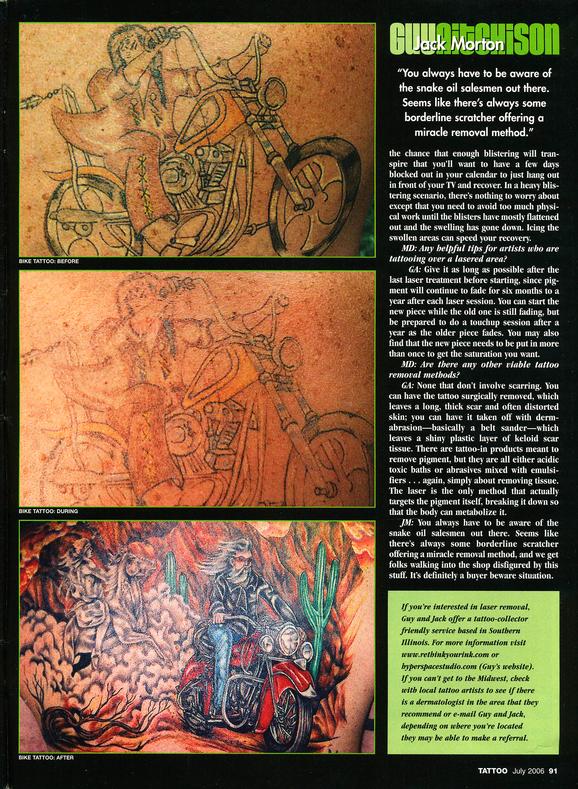  - Laser Article, Tattoo Mag, 2006, Page 6