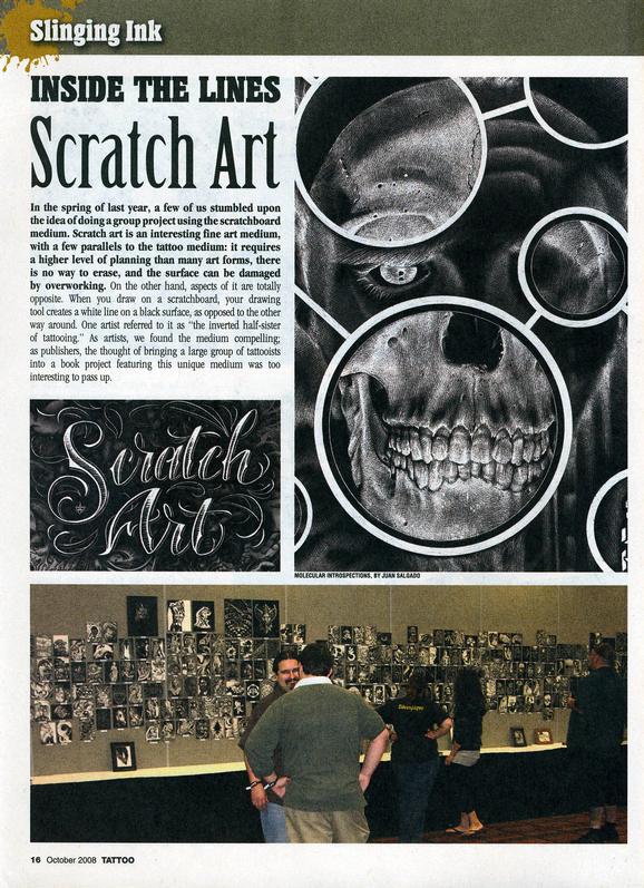  - Scratch Art, Tattoo Mag, 2008, Page 1