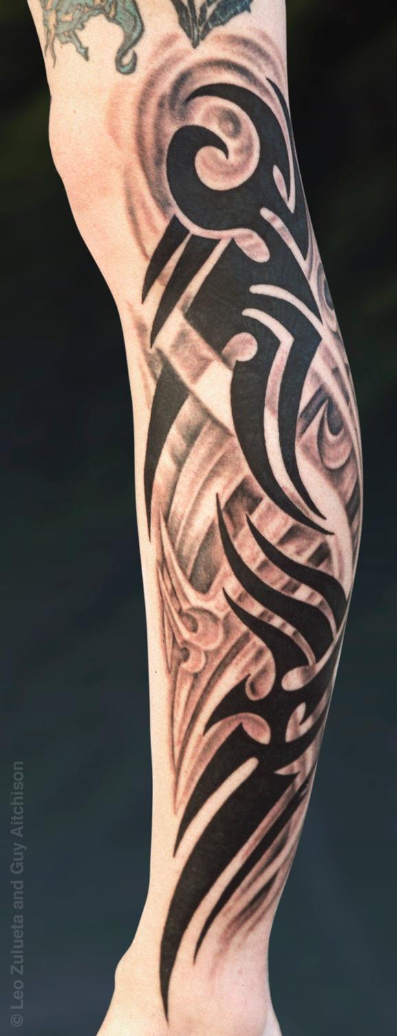 Tattoos - Tribal fusion, Collaboration by Leo Zulueta and Guy Aitchison - 72444