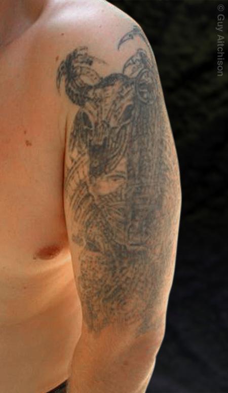 Tattoos - Uli, before (showing 4 laser sessions) - 71559