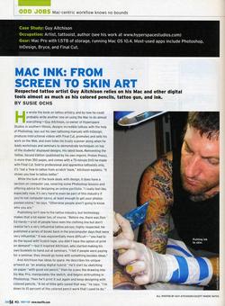 Tattoos - MacLife article, 2009, Page 1 - 72357