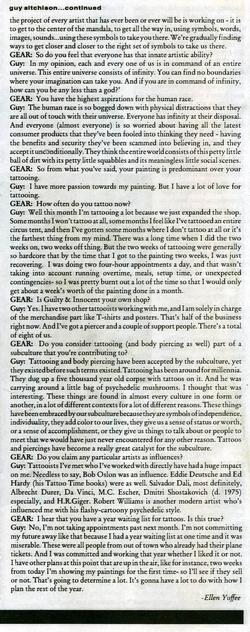 Tattoos - Gear Feature, 1994, Page 3 - 72092