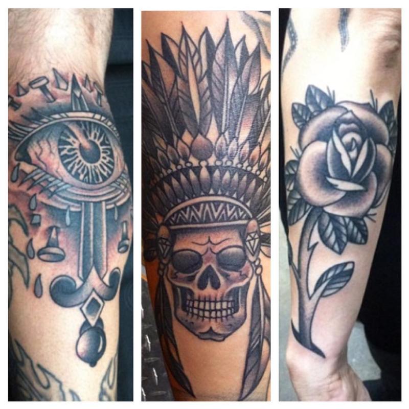 HCFL Tattoo Tattoos Michael Lee Suarez Bold Lines Black and Grey