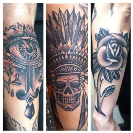 Tattoos - Bold Lines Black and Grey - 108284