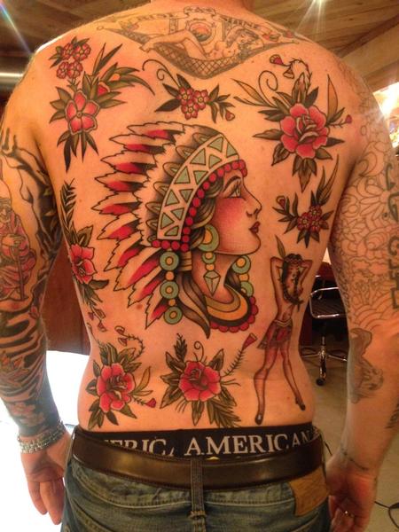 Tattoos - Traditional Back Piece - 111789