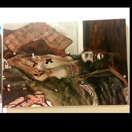 Haley Adams - Oil painting in progress 