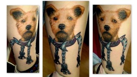 Tattoos - Dog Portrait Tattoo - 69752