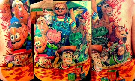 Haley Adams - chucky killing toy story full back