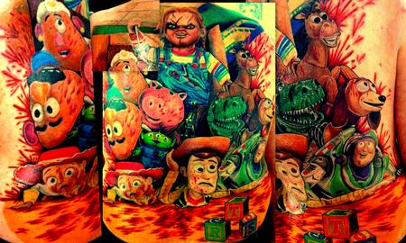Haley Adams - chucky killing toy story full back