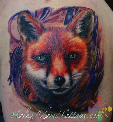 Haley Adams - fox tattoo