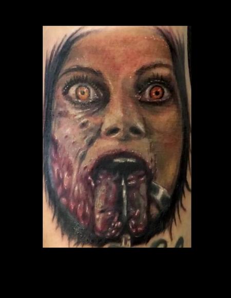 Haley Adams - Evil dead tattoo